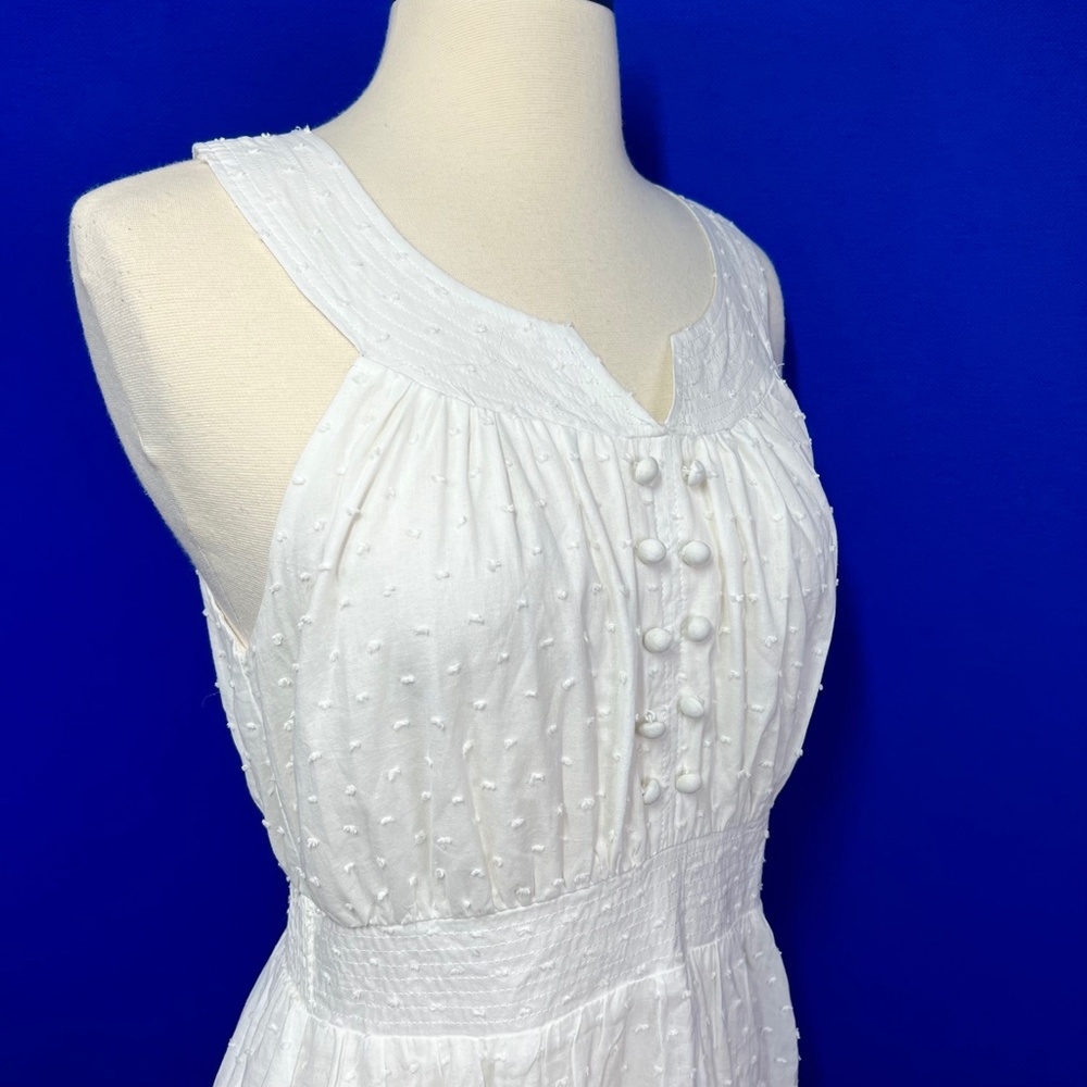 NWT🤩 |•ARYEH•| Darling White Peasant Dress - Picture 5 of 15
